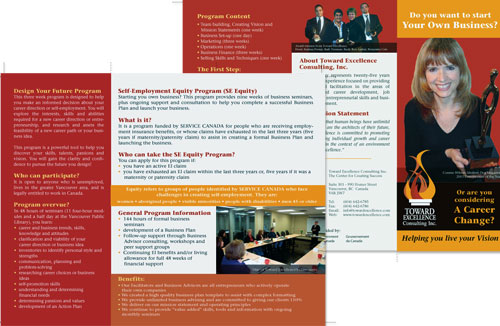 Toward Excellence Business Card
